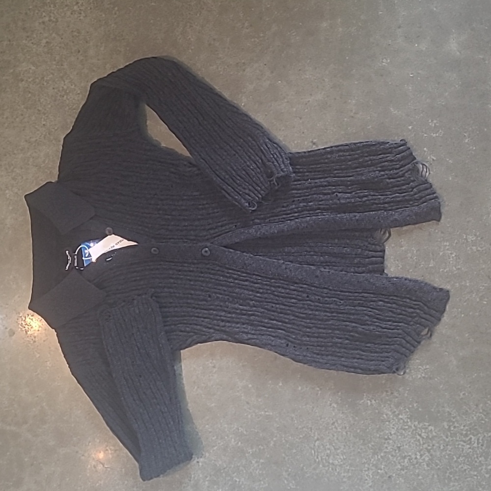 NWT URBAN REVIVO SKATER SKINNY KNITTED CARDIGAN - Picture 4 of 8